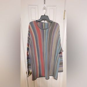 VINTAGE and possibly HANDMADE multicolored knit sweater